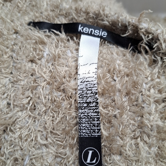 Kensie Open Front Eyelash Cardigan/Sweaterso   Size L - Picture 8 of 8